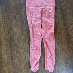 Women’s orange gymshark leggings
